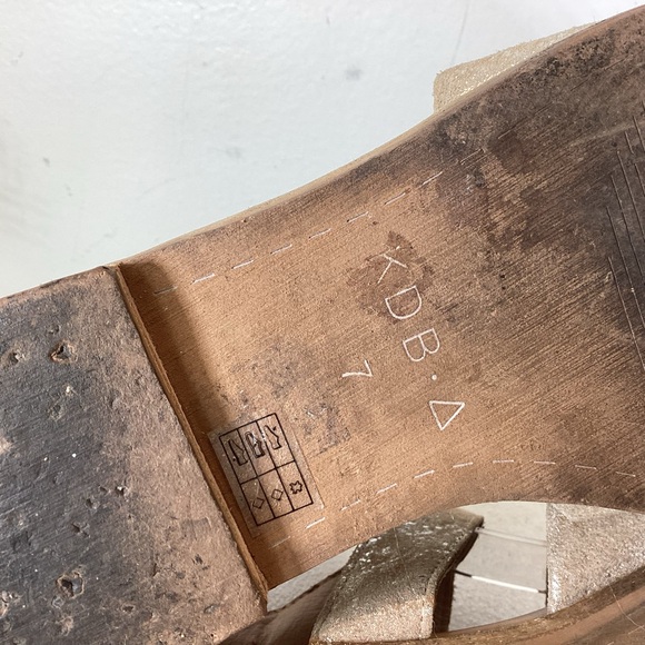 KELSI DAGGER BROOKLYN SYDNEY LEATHER CRISSCROSS SANDALS SZ 7 - Picture 10 of 11